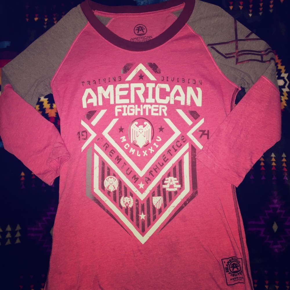 Ladies Pink American Fighter Shirt